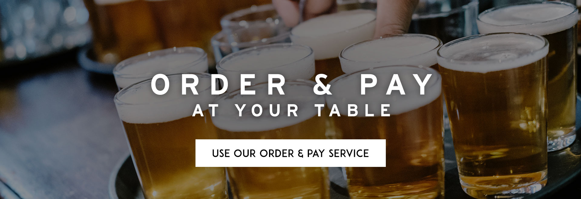 Order at table at The Castle hero