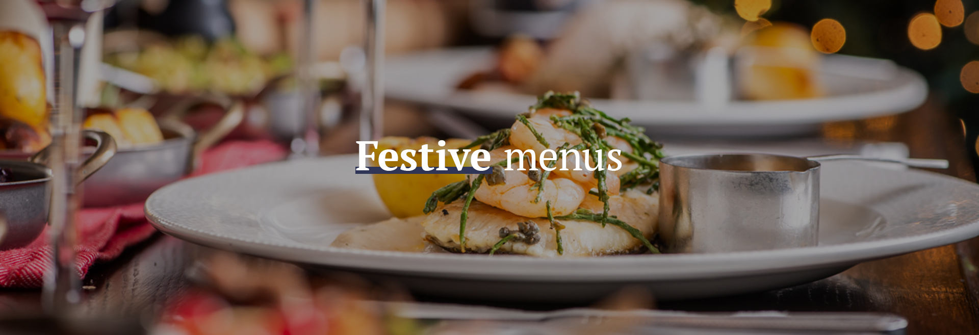 Festive Christmas Menu at The Castle Farringdon 