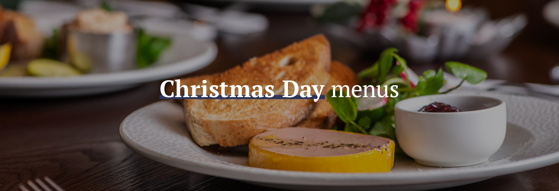 Christmas Day Menu at The Castle Farringdon