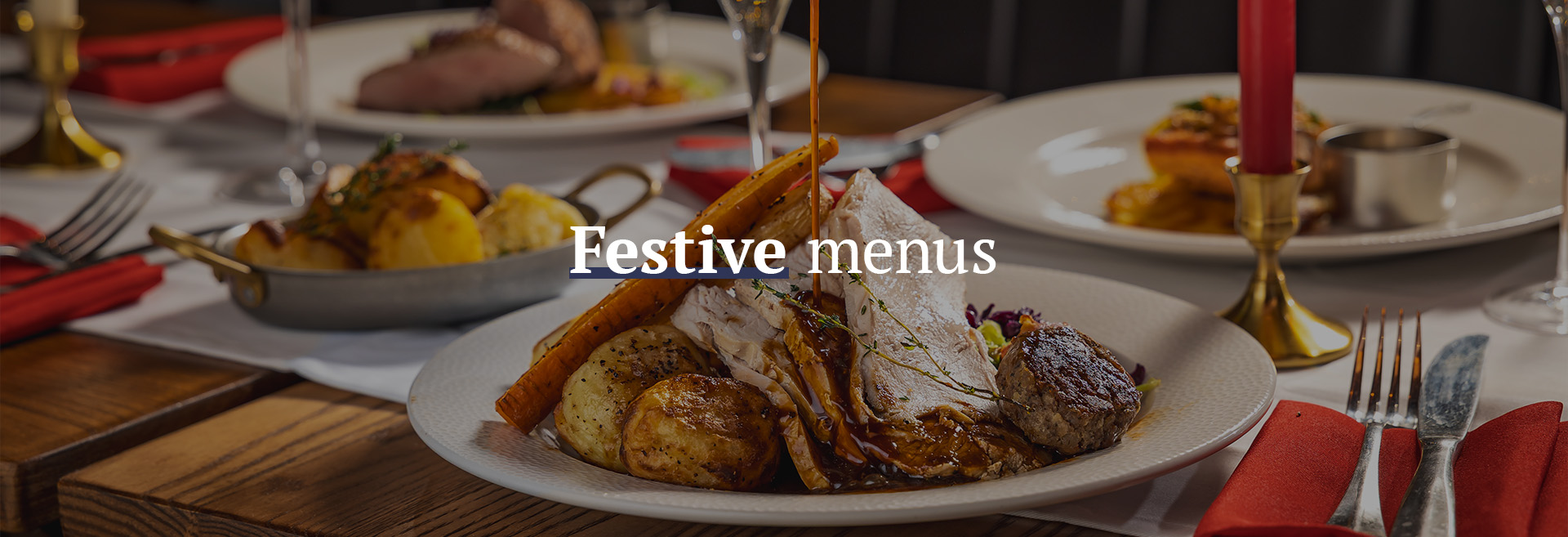 Christmas menu at The Castle Farringdon